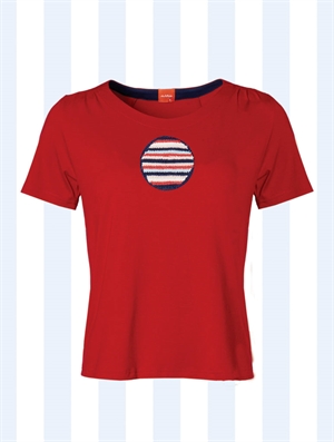 Petras Circles and Stripes T-shirt fra du Milde - Tinashjem